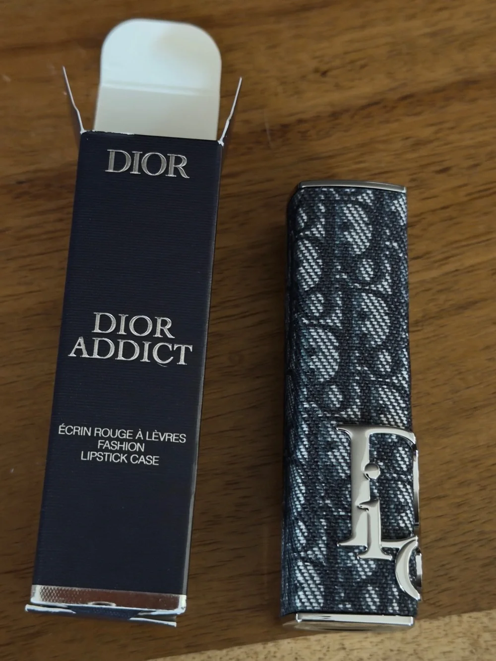DIOR Addict Lipstick Case DENIM OBLIQUE Monogram Limited Edition France NewInBox